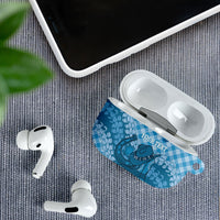 Polu Hawaii Cowboy Palaka Motifs Personalised AirPods Case Paniolo Festival Puakenikeni Lei LT14 - Polynesian Pride