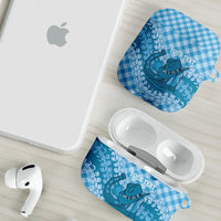 Polu Hawaii Cowboy Palaka Motifs Personalised AirPods Case Paniolo Festival Puakenikeni Lei LT14 - Polynesian Pride