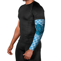 Polu Hawaii Cowboy Palaka Motifs Personalised Arm Sleeves Paniolo Festival Puakenikeni Lei LT14 - Polynesian Pride