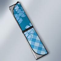 Polu Hawaii Cowboy Palaka Motifs Personalised Auto Sun Shade Paniolo Festival Puakenikeni Lei LT14 - Polynesian Pride
