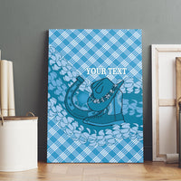Polu Hawaii Cowboy Palaka Motifs Personalised Canvas Wall Art Paniolo Festival Puakenikeni Lei LT14 - Polynesian Pride