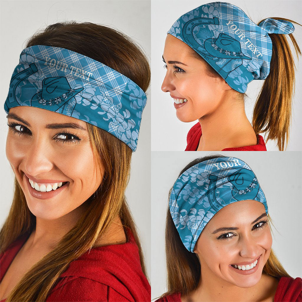 Polu Hawaii Cowboy Palaka Motifs Personalised Neck Gaiter Paniolo Festival Puakenikeni Lei LT14 - Polynesian Pride