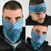 Polu Hawaii Cowboy Palaka Motifs Personalised Neck Gaiter Paniolo Festival Puakenikeni Lei LT14 - Polynesian Pride