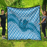 Polu Hawaii Cowboy Palaka Motifs Personalised Quilt Paniolo Festival Puakenikeni Lei LT14 - Polynesian Pride