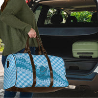 Polu Hawaii Cowboy Palaka Motifs Personalised Travel Bag Paniolo Festival Puakenikeni Lei LT14 - Polynesian Pride