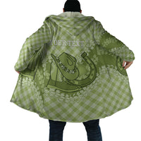 Omaomao Hawaii Cowboy Palaka Motifs Personalised Cloak Paniolo Festival Puakenikeni Lei LT14 - Polynesian Pride