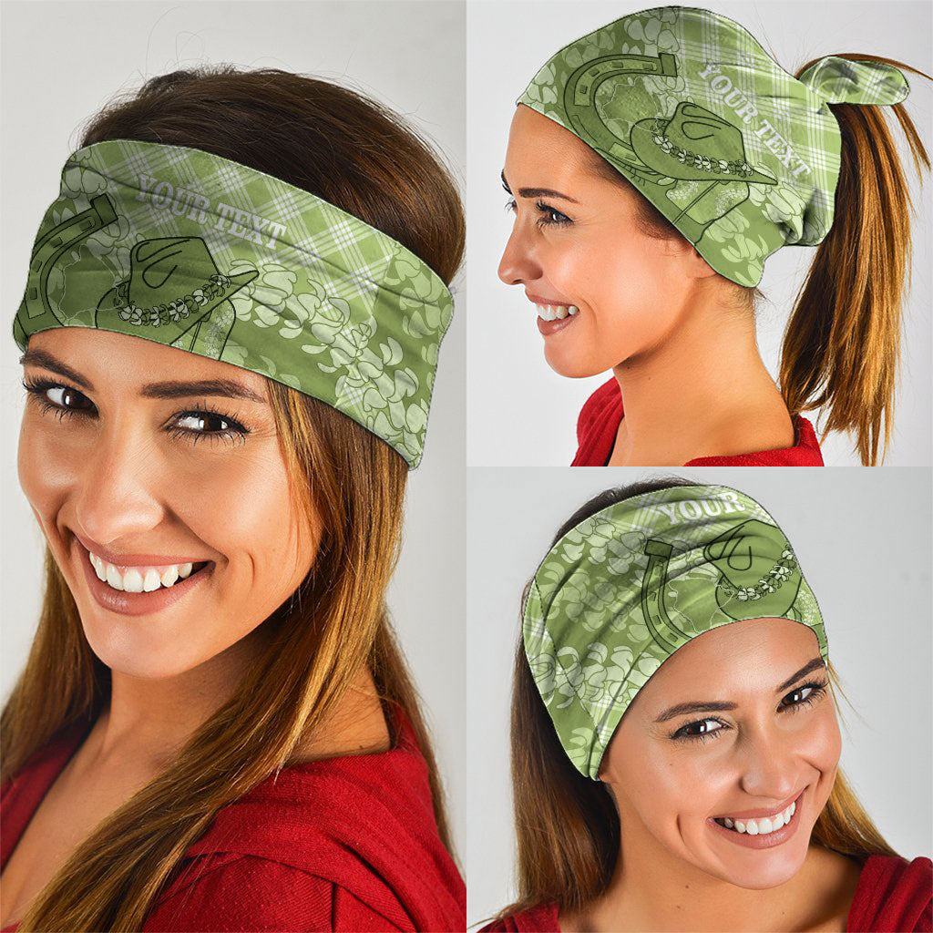 Omaomao Hawaii Cowboy Palaka Motifs Personalised Neck Gaiter Paniolo Festival Puakenikeni Lei LT14 - Polynesian Pride