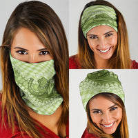 Omaomao Hawaii Cowboy Palaka Motifs Personalised Neck Gaiter Paniolo Festival Puakenikeni Lei LT14 - Polynesian Pride