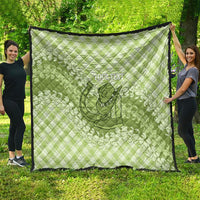 Omaomao Hawaii Cowboy Palaka Motifs Personalised Quilt Paniolo Festival Puakenikeni Lei LT14 - Polynesian Pride