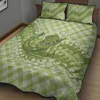 Omaomao Hawaii Cowboy Palaka Motifs Personalised Quilt Bed Set Paniolo Festival Puakenikeni Lei LT14 - Polynesian Pride