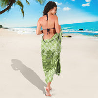 Omaomao Hawaii Cowboy Palaka Motifs Personalised Sarong Paniolo Festival Puakenikeni Lei LT14 - Polynesian Pride