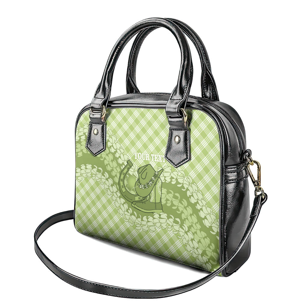 Omaomao Hawaii Cowboy Palaka Motifs Personalised Shoulder Handbag Paniolo Festival Puakenikeni Lei LT14 - Polynesian Pride