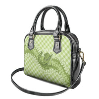 Omaomao Hawaii Cowboy Palaka Motifs Personalised Shoulder Handbag Paniolo Festival Puakenikeni Lei LT14 - Polynesian Pride
