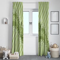 Omaomao Hawaii Cowboy Palaka Motifs Personalised Window Curtain Paniolo Festival Puakenikeni Lei LT14 - Polynesian Pride