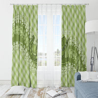 Omaomao Hawaii Cowboy Palaka Motifs Personalised Window Curtain Paniolo Festival Puakenikeni Lei LT14 - Polynesian Pride