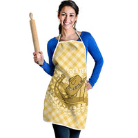 Melemele Hawaii Cowboy Palaka Motifs Personalised Apron Paniolo Festival Puakenikeni Lei LT14 - Polynesian Pride