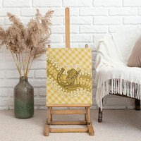 Melemele Hawaii Cowboy Palaka Motifs Personalised Canvas Wall Art Paniolo Festival Puakenikeni Lei LT14 - Polynesian Pride