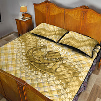 Melemele Hawaii Cowboy Palaka Motifs Personalised Quilt Bed Set Paniolo Festival Puakenikeni Lei LT14 - Polynesian Pride