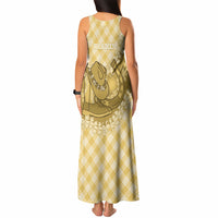 Melemele Hawaii Cowboy Palaka Motifs Personalised Tank Maxi Dress Paniolo Festival Puakenikeni Lei LT14 - Polynesian Pride