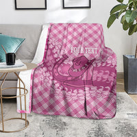 Alaka Hawaii Cowboy Palaka Motifs Personalised Blanket Paniolo Festival Puakenikeni Lei LT14 - Polynesian Pride