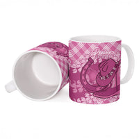 Alaka Hawaii Cowboy Palaka Motifs Personalised Ceramic Mug Paniolo Festival Puakenikeni Lei LT14 - Polynesian Pride