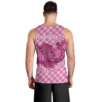 Alaka Hawaii Cowboy Palaka Motifs Personalised Men Tank Top Paniolo Festival Puakenikeni Lei LT14 - Polynesian Pride