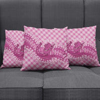 Alaka Hawaii Cowboy Palaka Motifs Personalised Pillow Cover Paniolo Festival Puakenikeni Lei LT14 - Polynesian Pride