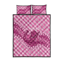 Alaka Hawaii Cowboy Palaka Motifs Personalised Quilt Bed Set Paniolo Festival Puakenikeni Lei LT14 - Polynesian Pride