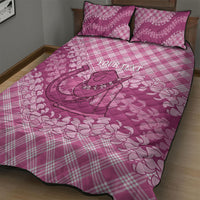 Alaka Hawaii Cowboy Palaka Motifs Personalised Quilt Bed Set Paniolo Festival Puakenikeni Lei LT14 - Polynesian Pride