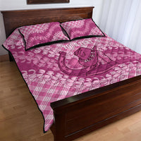 Alaka Hawaii Cowboy Palaka Motifs Personalised Quilt Bed Set Paniolo Festival Puakenikeni Lei LT14 - Polynesian Pride