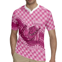 Alaka Hawaii Cowboy Palaka Motifs Personalised Rugby Jersey Paniolo Festival Puakenikeni Lei LT14 - Polynesian Pride