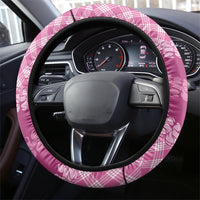 Alaka Hawaii Cowboy Palaka Motifs Steering Wheel Cover Paniolo Festival Puakenikeni Lei LT14 - Polynesian Pride