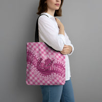 Alaka Hawaii Cowboy Palaka Motifs Personalised Tote Bag Paniolo Festival Puakenikeni Lei LT14 - Polynesian Pride