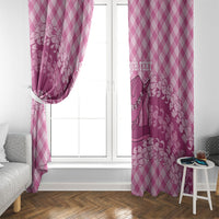 Alaka Hawaii Cowboy Palaka Motifs Personalised Window Curtain Paniolo Festival Puakenikeni Lei LT14 - Polynesian Pride
