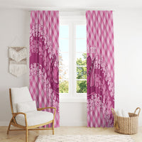 Alaka Hawaii Cowboy Palaka Motifs Personalised Window Curtain Paniolo Festival Puakenikeni Lei LT14 - Polynesian Pride