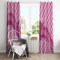 Alaka Hawaii Cowboy Palaka Motifs Personalised Window Curtain Paniolo Festival Puakenikeni Lei LT14 - Polynesian Pride
