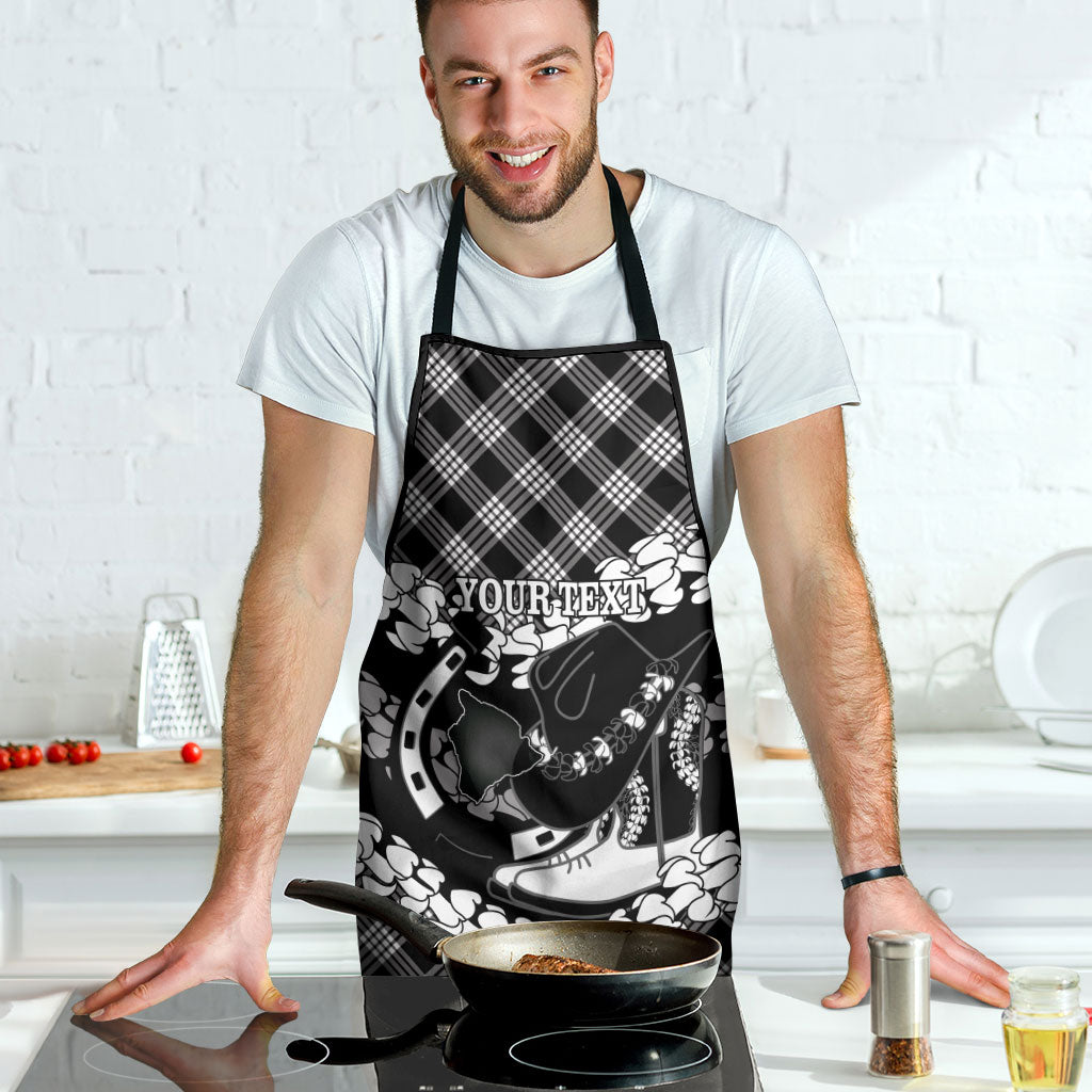 Eleele Hawaii Cowboy Palaka Motifs Personalised Apron Paniolo Festival Puakenikeni Lei LT14 - Polynesian Pride