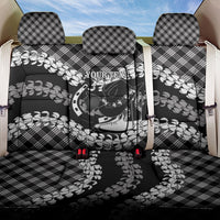 Eleele Hawaii Cowboy Palaka Motifs Personalised Back Car Seat Cover Paniolo Festival Puakenikeni Lei LT14 One Size Black - Polynesian Pride