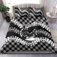Eleele Hawaii Cowboy Palaka Motifs Personalised Bedding Set Paniolo Festival Puakenikeni Lei LT14 - Polynesian Pride
