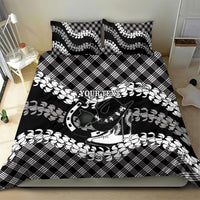 Eleele Hawaii Cowboy Palaka Motifs Personalised Bedding Set Paniolo Festival Puakenikeni Lei LT14 - Polynesian Pride