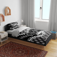 Eleele Hawaii Cowboy Palaka Motifs Personalised Bedding Set Paniolo Festival Puakenikeni Lei LT14 - Polynesian Pride