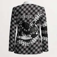 Eleele Hawaii Cowboy Palaka Motifs Personalised Blazer Paniolo Festival Puakenikeni Lei LT14 - Polynesian Pride