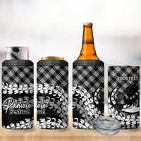 Eleele Hawaii Cowboy Palaka Motifs Personalised 4 in 1 Can Cooler Tumbler Paniolo Festival Puakenikeni Lei LT14 - Polynesian Pride