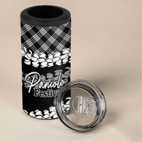 Eleele Hawaii Cowboy Palaka Motifs Personalised 4 in 1 Can Cooler Tumbler Paniolo Festival Puakenikeni Lei LT14 - Polynesian Pride