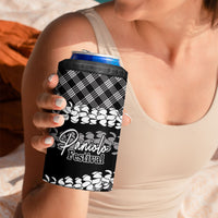 Eleele Hawaii Cowboy Palaka Motifs Personalised 4 in 1 Can Cooler Tumbler Paniolo Festival Puakenikeni Lei LT14 - Polynesian Pride