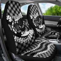 Eleele Hawaii Cowboy Palaka Motifs Personalised Car Seat Cover Paniolo Festival Puakenikeni Lei LT14 - Polynesian Pride