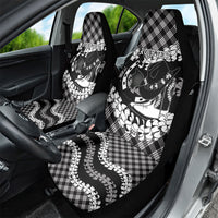 Eleele Hawaii Cowboy Palaka Motifs Personalised Car Seat Cover Paniolo Festival Puakenikeni Lei LT14 - Polynesian Pride