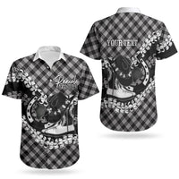 Eleele Hawaii Cowboy Palaka Motifs Personalised Couples Matching Tank Maxi Dress and Hawaiian Shirt Paniolo Festival Puakenikeni Lei LT14 - Polynesian Pride