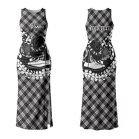 Eleele Hawaii Cowboy Palaka Motifs Personalised Couples Matching Tank Maxi Dress and Hawaiian Shirt Paniolo Festival Puakenikeni Lei LT14 - Polynesian Pride