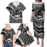 Eleele Hawaii Cowboy Palaka Motifs Personalised Family Matching Puletasi and Hawaiian Shirt Paniolo Festival Puakenikeni Lei LT14 - Polynesian Pride